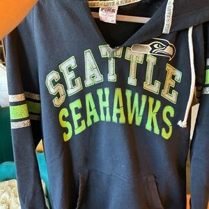 PINK Victoria's Secret Y2K Seattle Seahawks Logo Hoodie